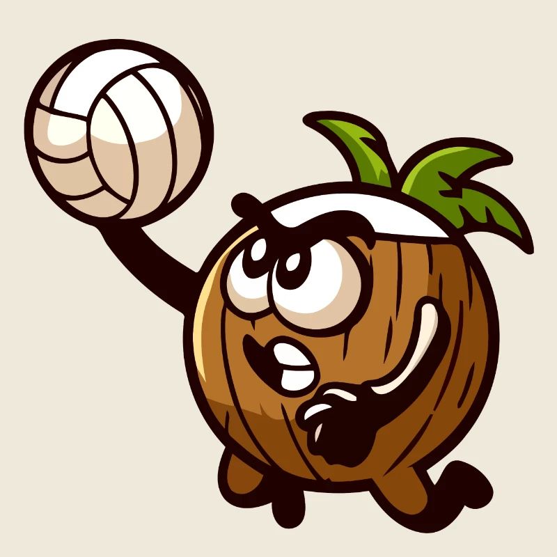 Spike die Volleyball-Eichel