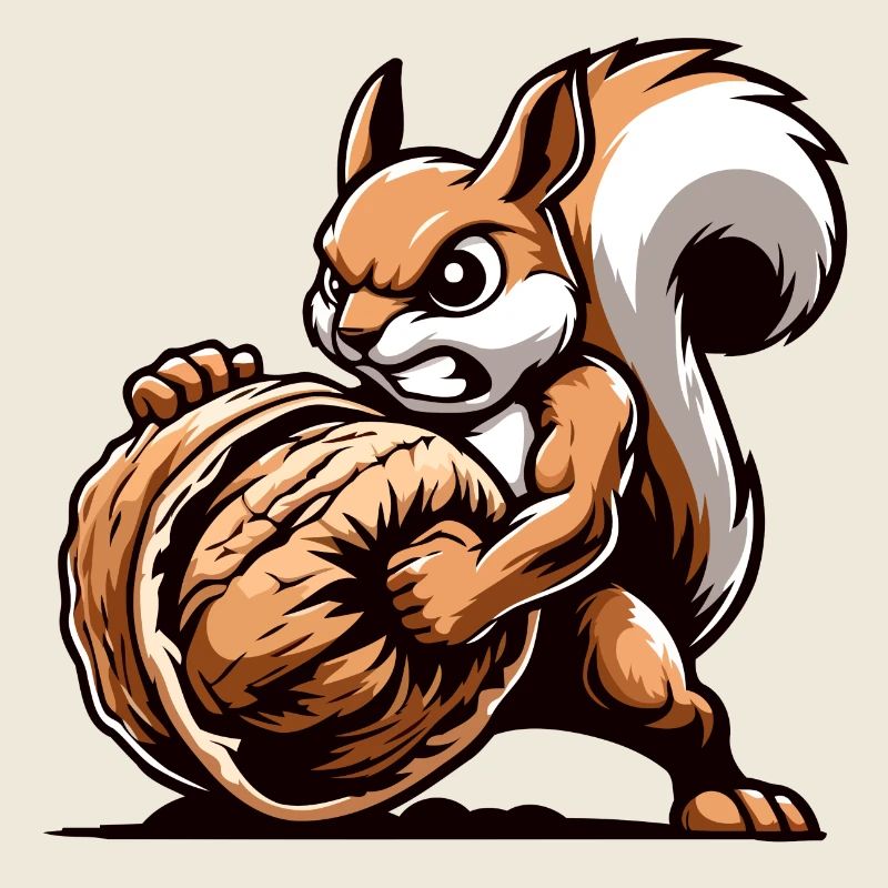 Mighty Nut Conqueror: The Energetic Squirrel