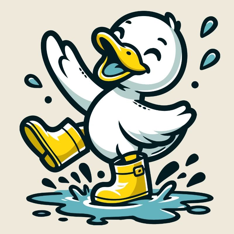 Splashy Quacker: Die Pfützenhüpfende Ente