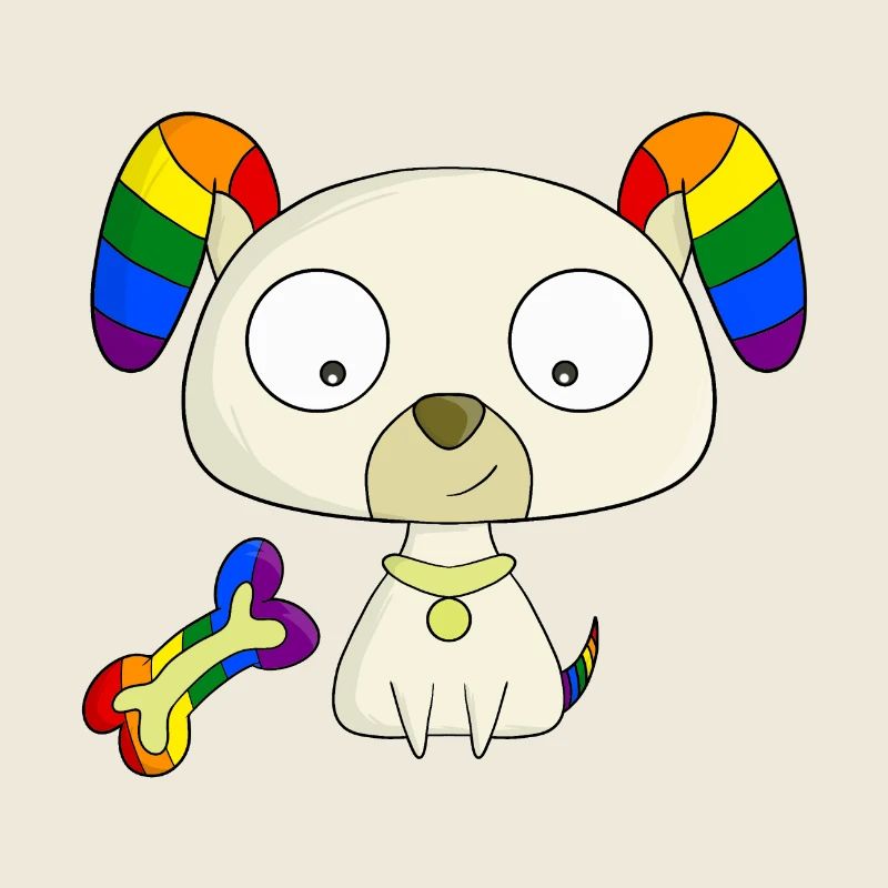 Regenbogen-Welpe