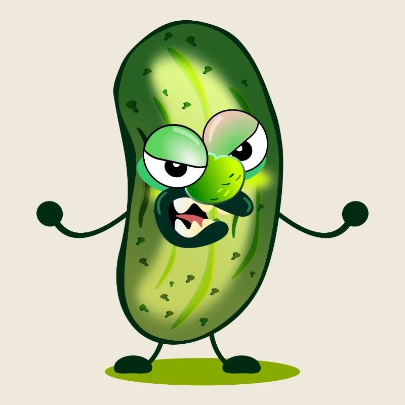 Dessin animé de cornichons
