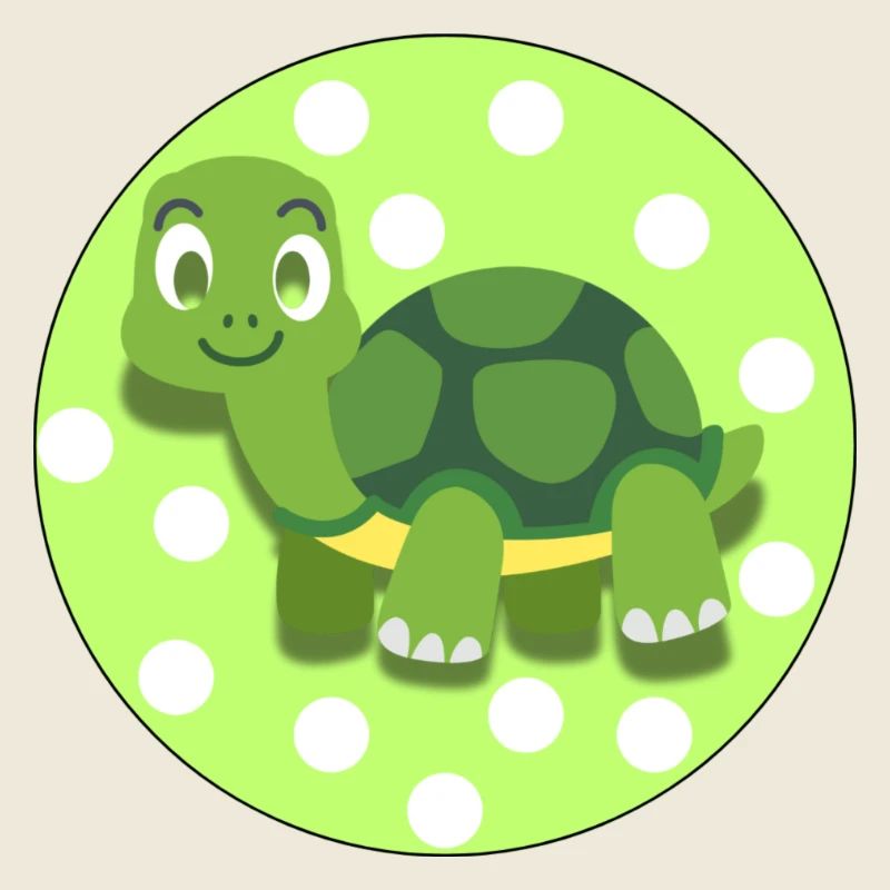 Cute Tortoise – T-shirt d’illustration d’animaux doux