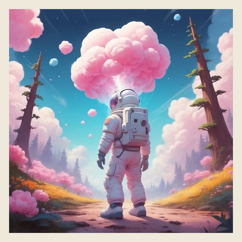 Astronaut on dream planet