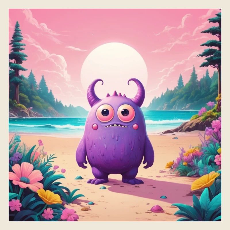 Petit monstre sur la plage