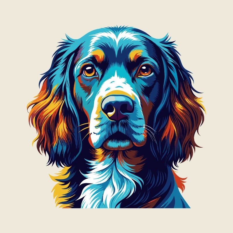 Boykin Spaniel Hunderasse Bunte Karikatur Kawaii