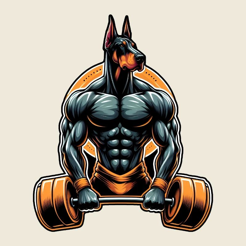 Muscle Dobermann Lifter