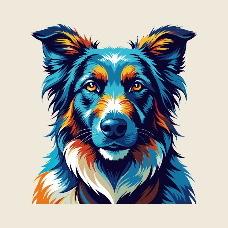 Georgischer Schäferhund Rasse Karikatur Kawaii