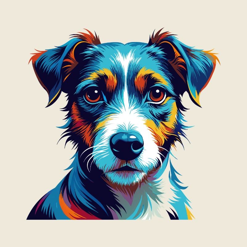 Jack Russell Terrier Hunderasse Karikatur Kawaii