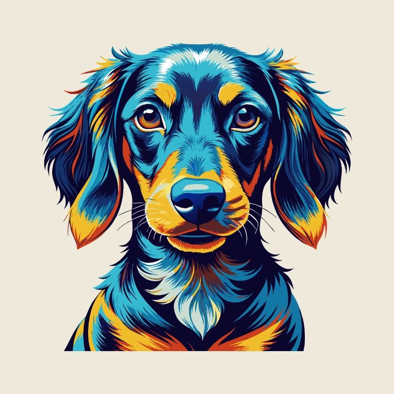 Alpine Dachsbracke Hunderasse Karikatur Kawaii