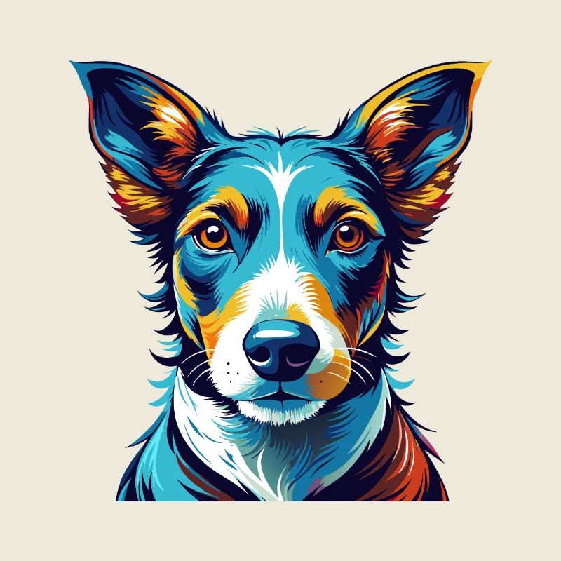 Smooth Fox Terrier Dog Breed Cartoon Kawaii