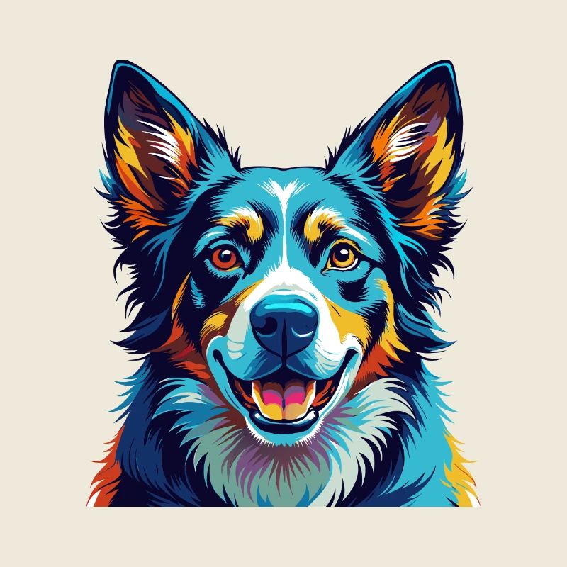 Schweizer Laufhund Hunderasse Bunte Karikatur Kawaii