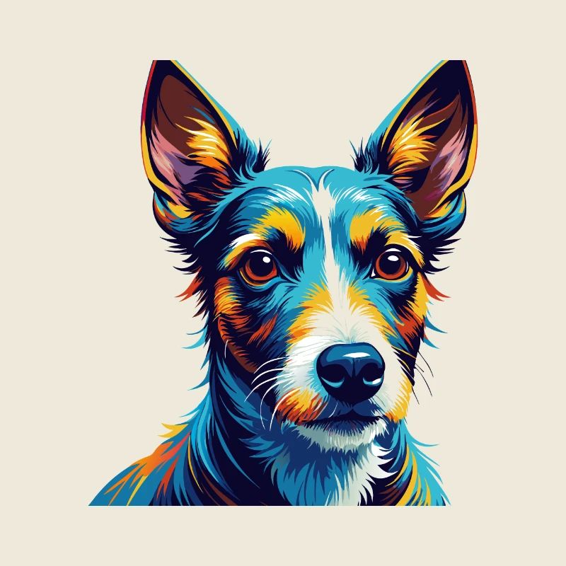 Smooth Fox Terrier Dog Breed Cartoon Kawaii
