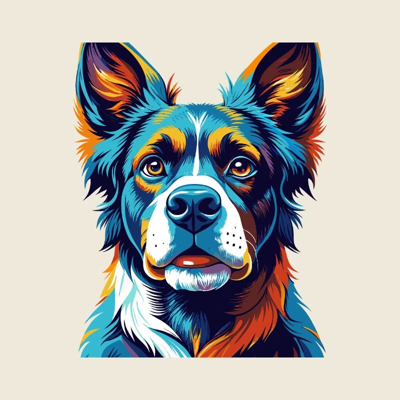 Schweizer Laufhund Hunderasse Bunte Karikatur Kawaii