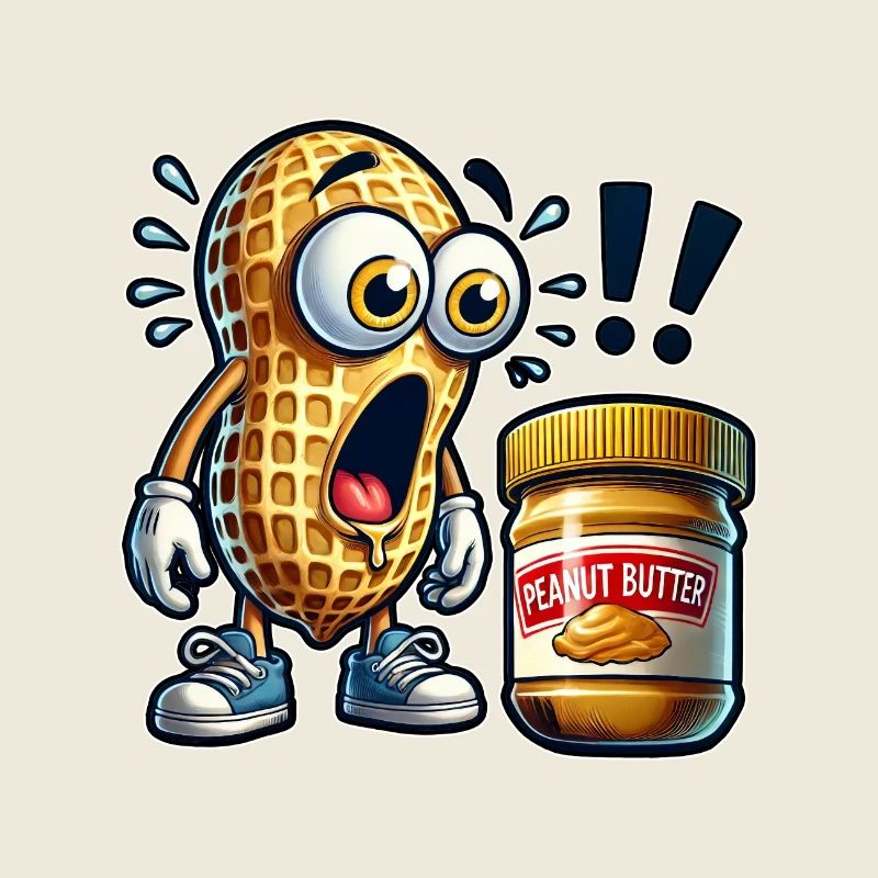 Funny peanut design