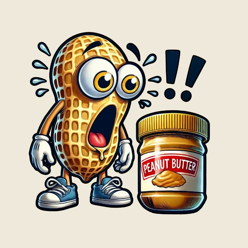 Funny peanut design