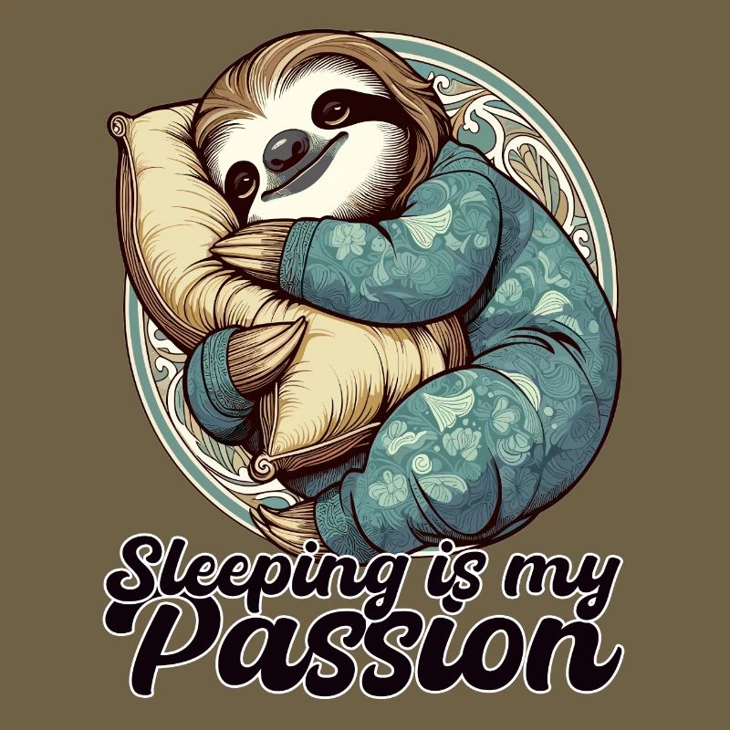 Sloth Sleeping Passion Gift
