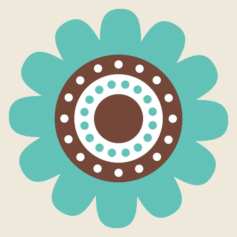 Cute Blue Daisy Flower