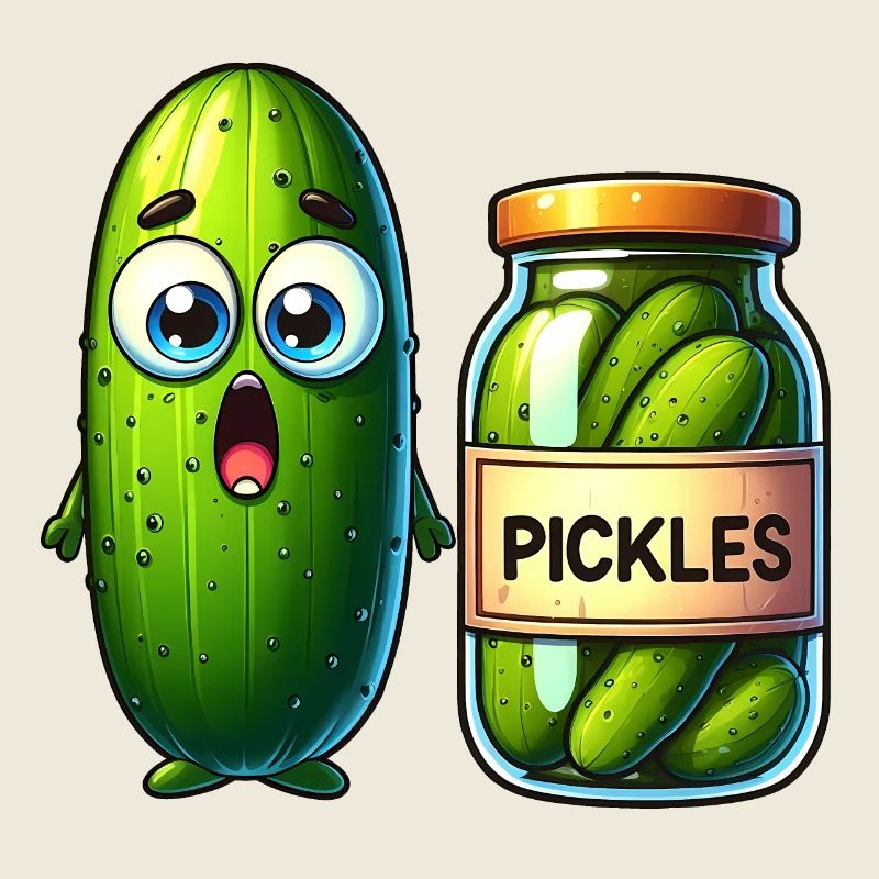 Cucumber's Pickle Predicament: Shocked and Jarred!