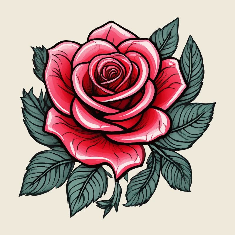 Rose Tattoo Rose Blossom