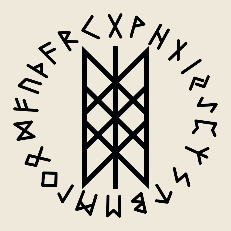 Wyrd-Runen schwarz