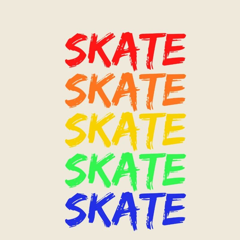 Lettrage Rainbow Skate