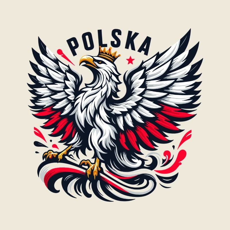 Polen Polska polnisch rot weiß Adler Krone Geschen