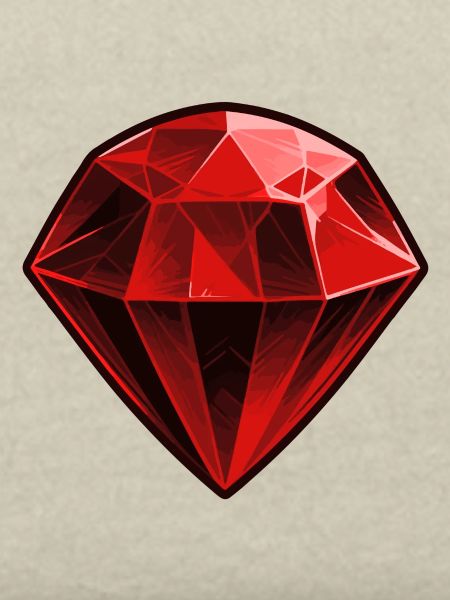 Precious Red Ruby Gemstone