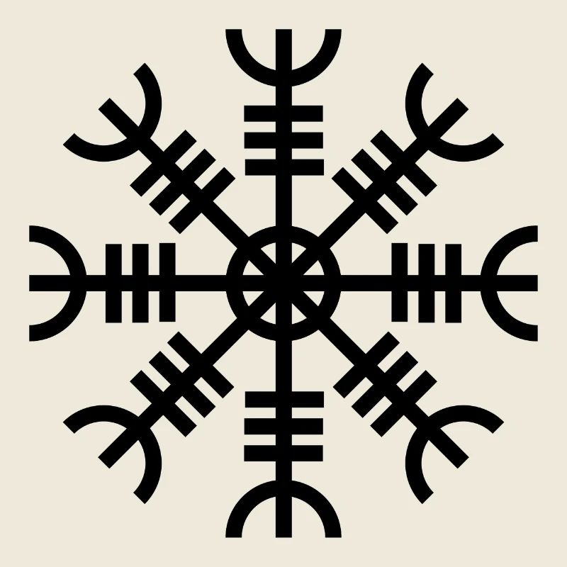Aegishjalmur schwarz
