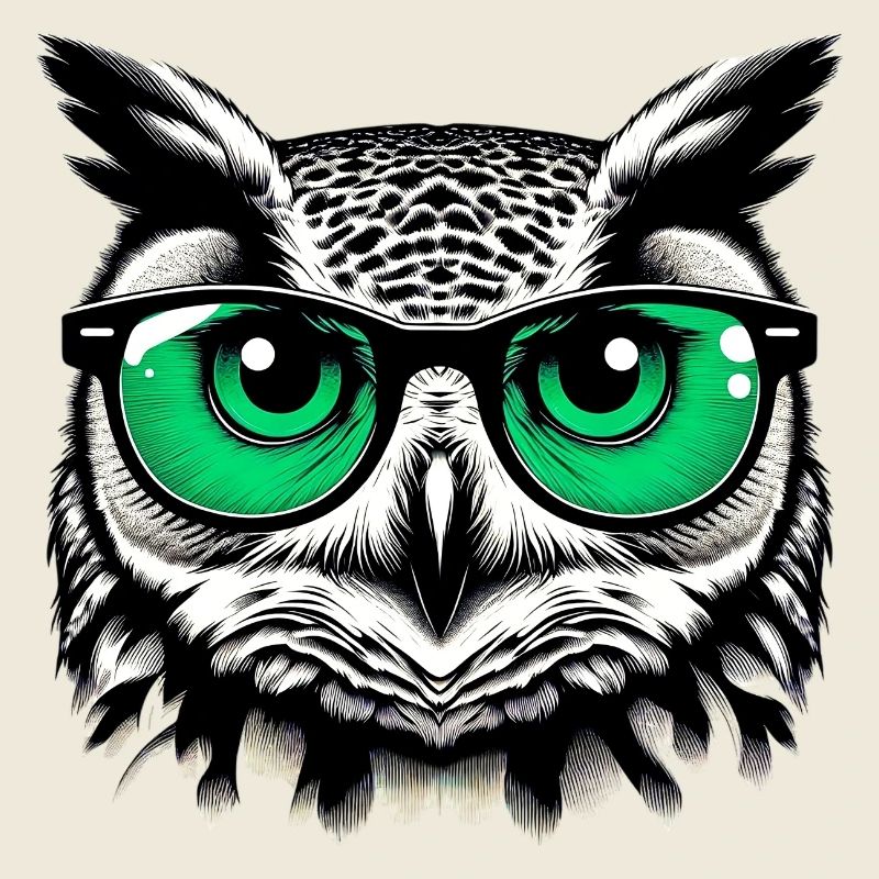 Eule mit Brille