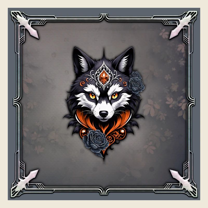 Majestätischer Wolfskopf,
