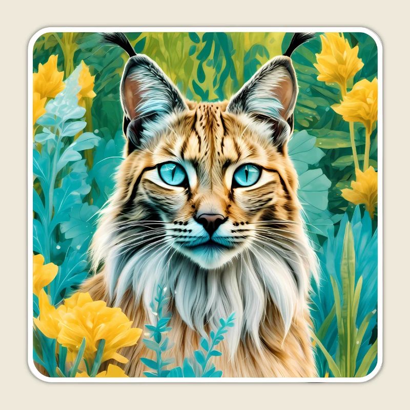 Lynx mystique dans la nature
