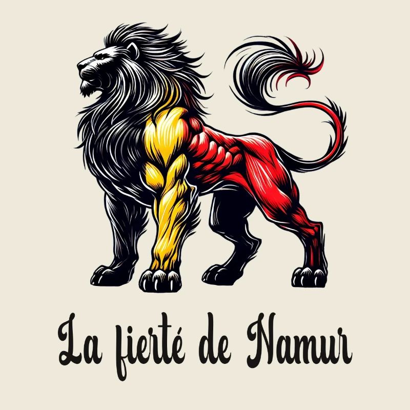 Motif du drapeau lion de Namur