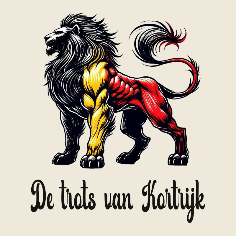 Kortrijk Löwe Flaggen Design