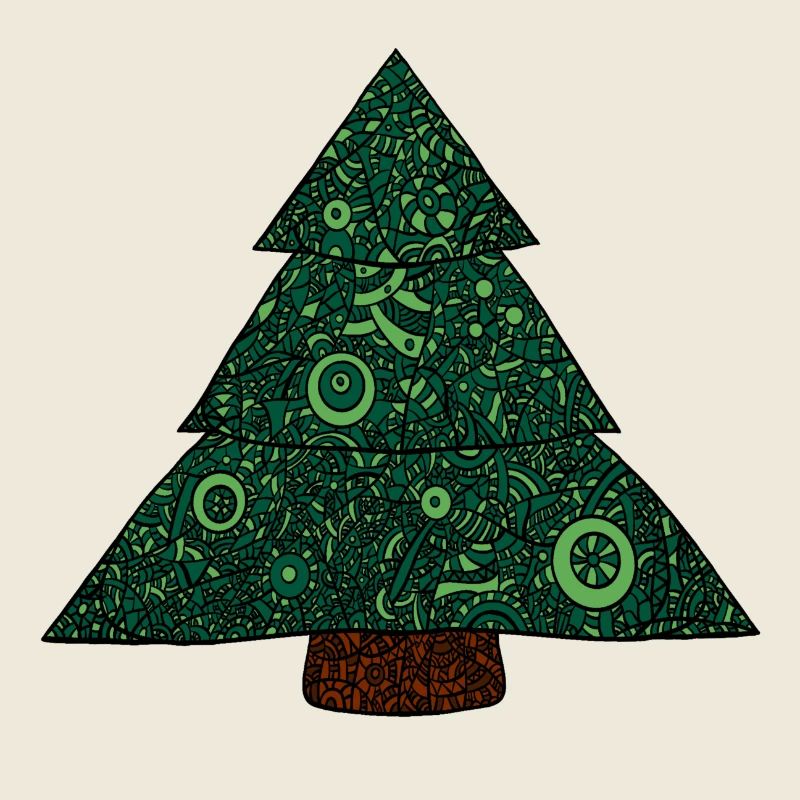 Mandala Weihnachtsbaum