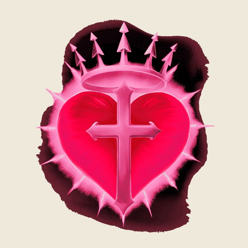 Gothic-Herz, Kreuze, romantiker