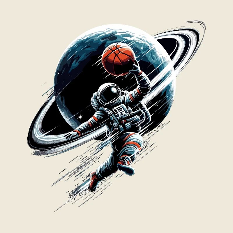 Basketball astronaute astronaute Spaceman cadeau