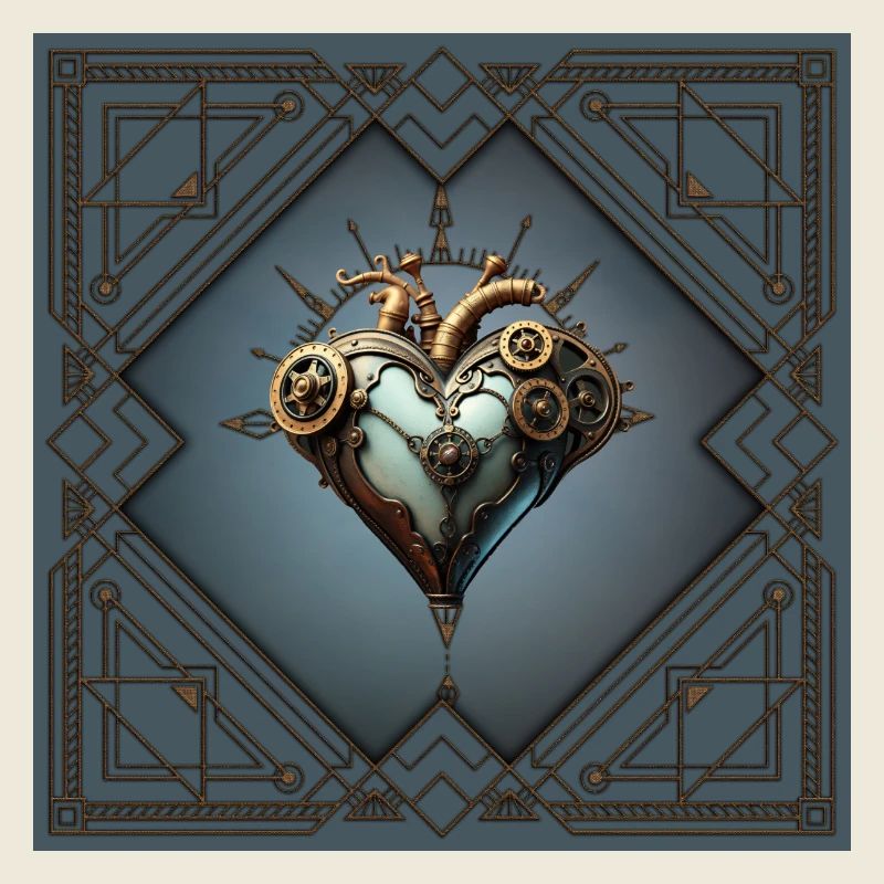 Cœur steampunk fascinant