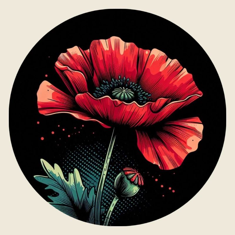 Mohnblume rot