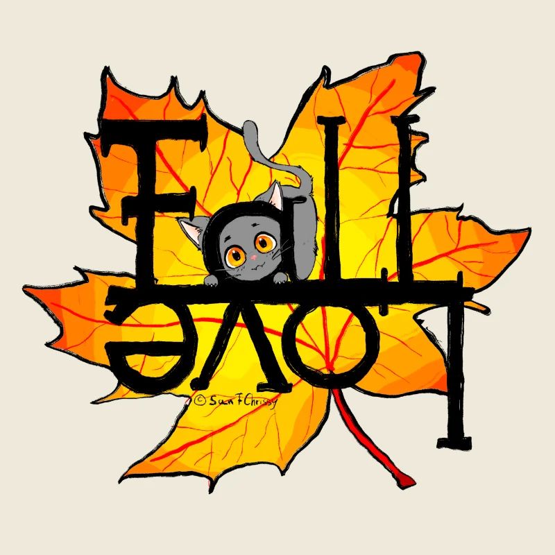 Herbst-Katze Fall Love