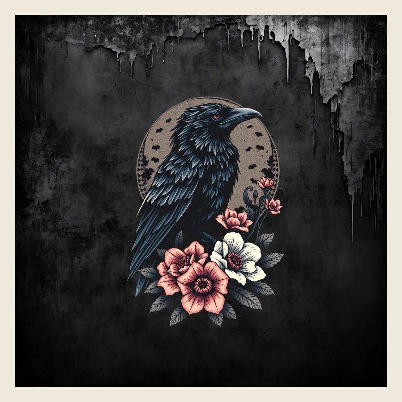 Majestueux corbeau noir