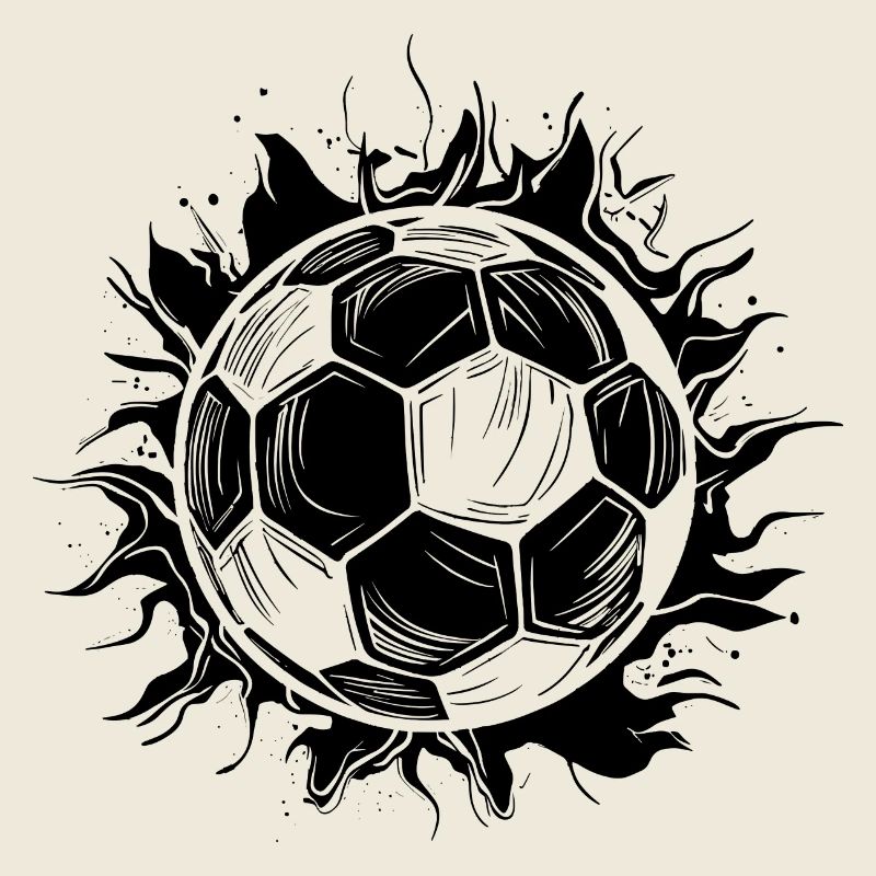 Fußball Skizze