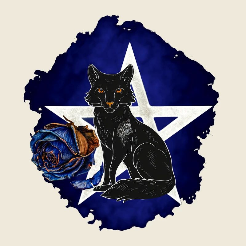 Gothic-Fuchs, verwelkte Rosenblüte, vanitas