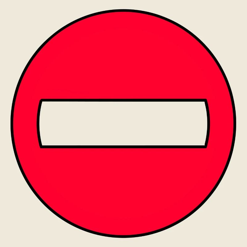 Durchgangsverbot Icon Rot