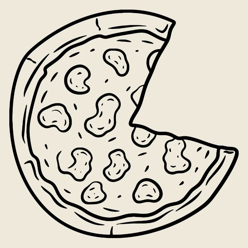 Dessin de pizza