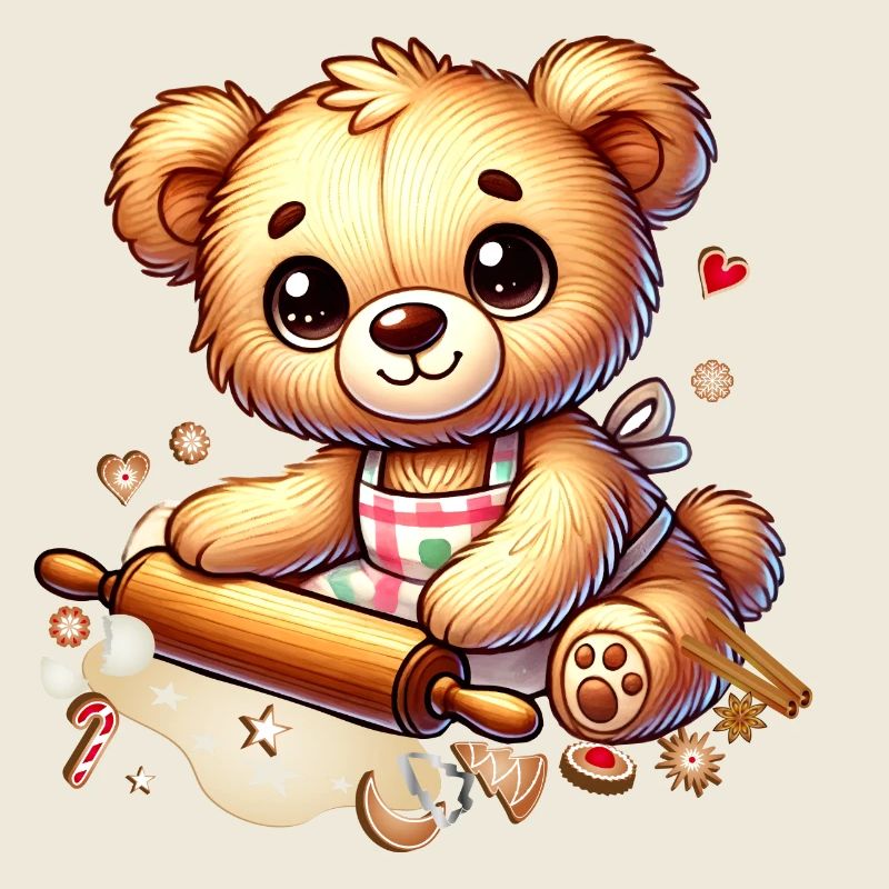Baking Christmas Teddy – Sweet Festive Joy