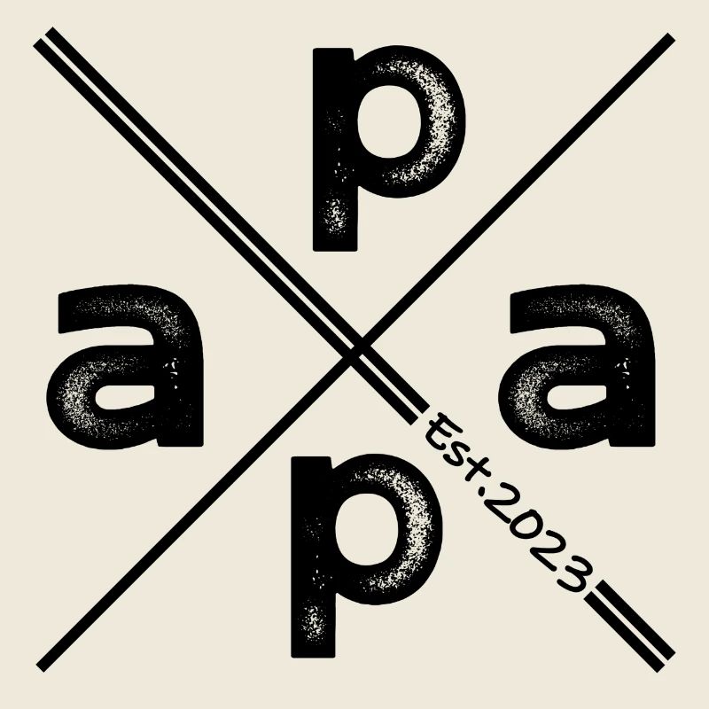 Papa Established 2023 – Vintage Geschenk Design