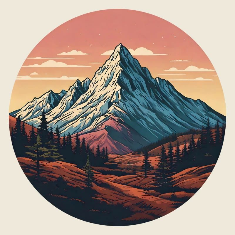 Landschaft Wald von Monagne