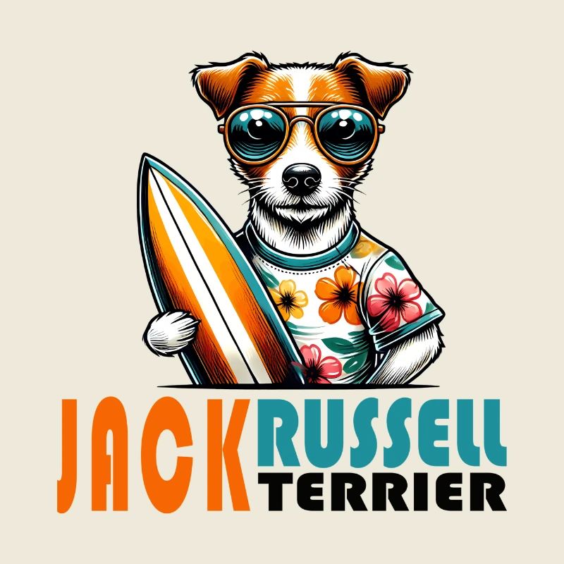 Design de surf Jack Russell Terrier