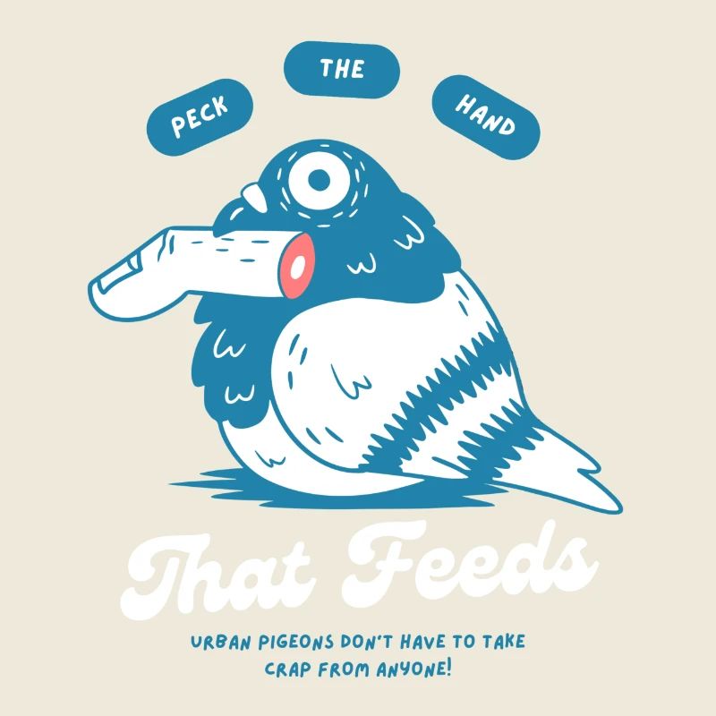 Peck the Hand That Feeds – Tauben-Design