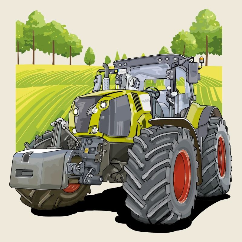 Tractor in the field